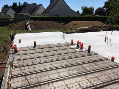 Plancher hourdis beton et isolant