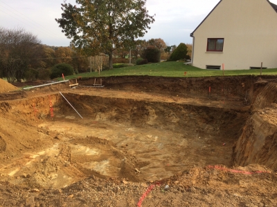 Terrassement pour garage en sous sol