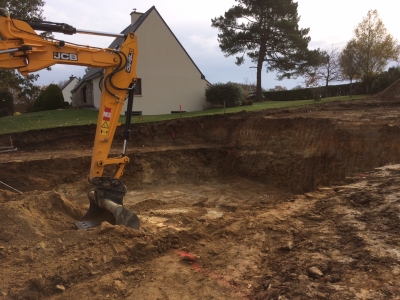 Terrassement pour garage en sous sol