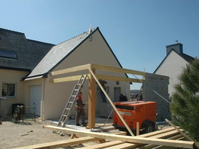 Construction d'un carport