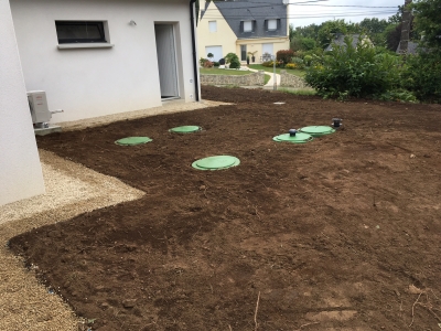 Filière boxeparco apres étalement des terres