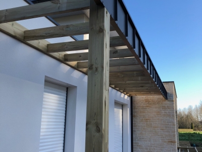 Pergola habillage zinc