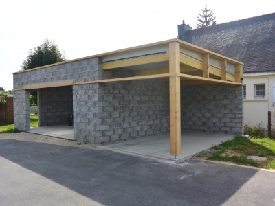 Construction d'un garage et carport